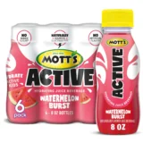 Mott's Active Watermelon Burst Hydrating Juice Beverage, 8 fl oz, 6 Count Bottles - Image 5