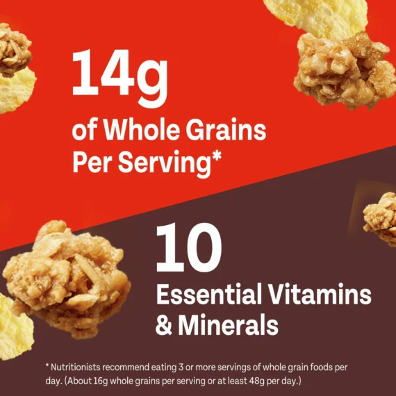 Honey Bunches of Oats Honey Roasted, Heart Healthy, Low Fat, Whole Grain Cereal, Crunchy 28 oz Box - Image 3