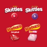 Skittles & Starburst Fun Size Chewy Candy Variety Bag , Family Size - 14.24 oz Bulk Bag - Image 3