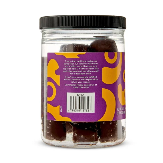 Bettergoods Small Batch Dark Chocolate Sea Salted Caramels, 24.3 oz - Image 2