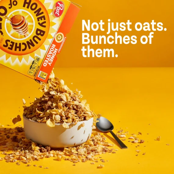 Honey Bunches of Oats Honey Roasted, Heart Healthy, Low Fat, Whole Grain Cereal, Crunchy 28 oz Box - Image 4