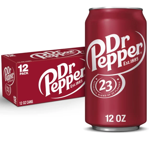 Dr Pepper Soda Pop, 12 fl oz, 12 Pack Cans - Image 4
