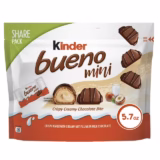 Kinder Bueno Mini, Milk Chocolate and Hazelnut Cream, Individually Wrapped Chocolate Bars, Share Size, 5.7 oz - Image 4