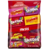 Skittles & Starburst Fun Size Chewy Candy Variety Bag , Family Size - 14.24 oz Bulk Bag - Image 4