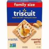 Triscuit Roasted Garlic Whole Grain Wheat Crackers, Family Size, 12.5 oz - Image 5