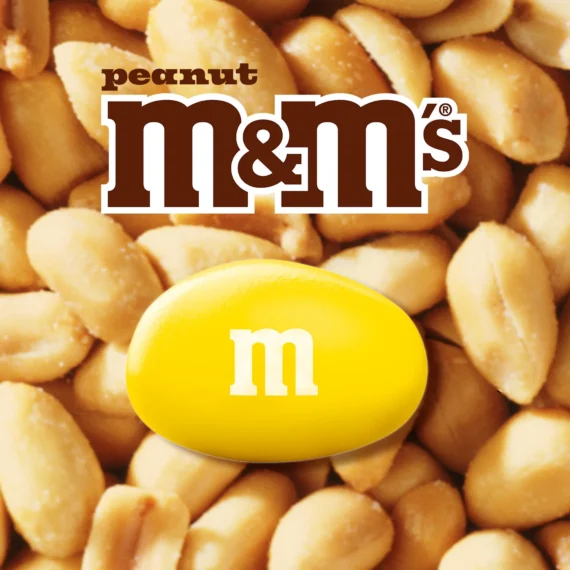 M&M’s Peanut Milk Chocolate Resealable Bulk Candy Jar - 23 oz - Image 2
