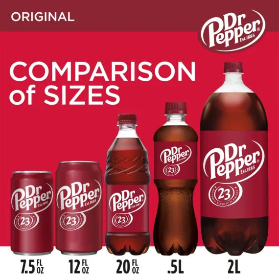 Dr Pepper Soda Pop, 12 fl oz, 12 Pack Cans - Image 2