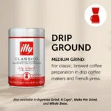 illy Ground Coffee Drip Classico Medium Roast, 8.8 oz - Image 3
