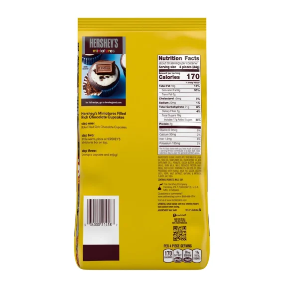 Hershey's Miniatures Assorted Chocolate Candy, Party Pack 35.9 oz - Image 2