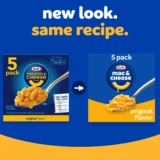 Kraft Original Mac N Cheese Macaroni and Cheese Dinner, 5 ct Pack, 7.25 oz Boxes - Image 2