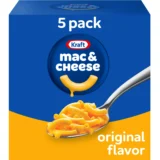 Kraft Original Mac N Cheese Macaroni and Cheese Dinner, 5 ct Pack, 7.25 oz Boxes - Image 4